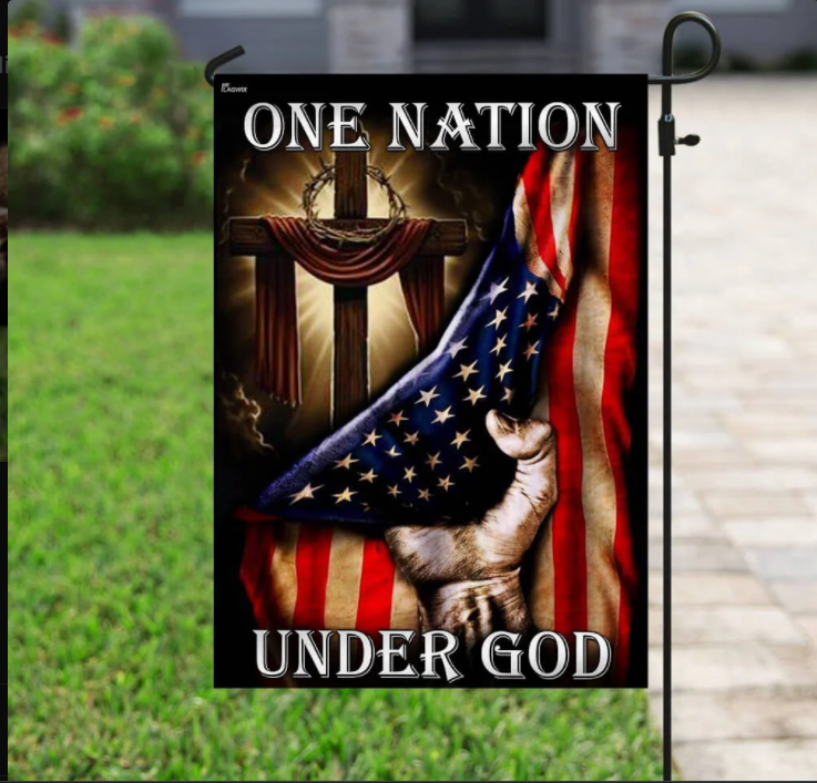 America One Nation Under God House Flag Garden Flag