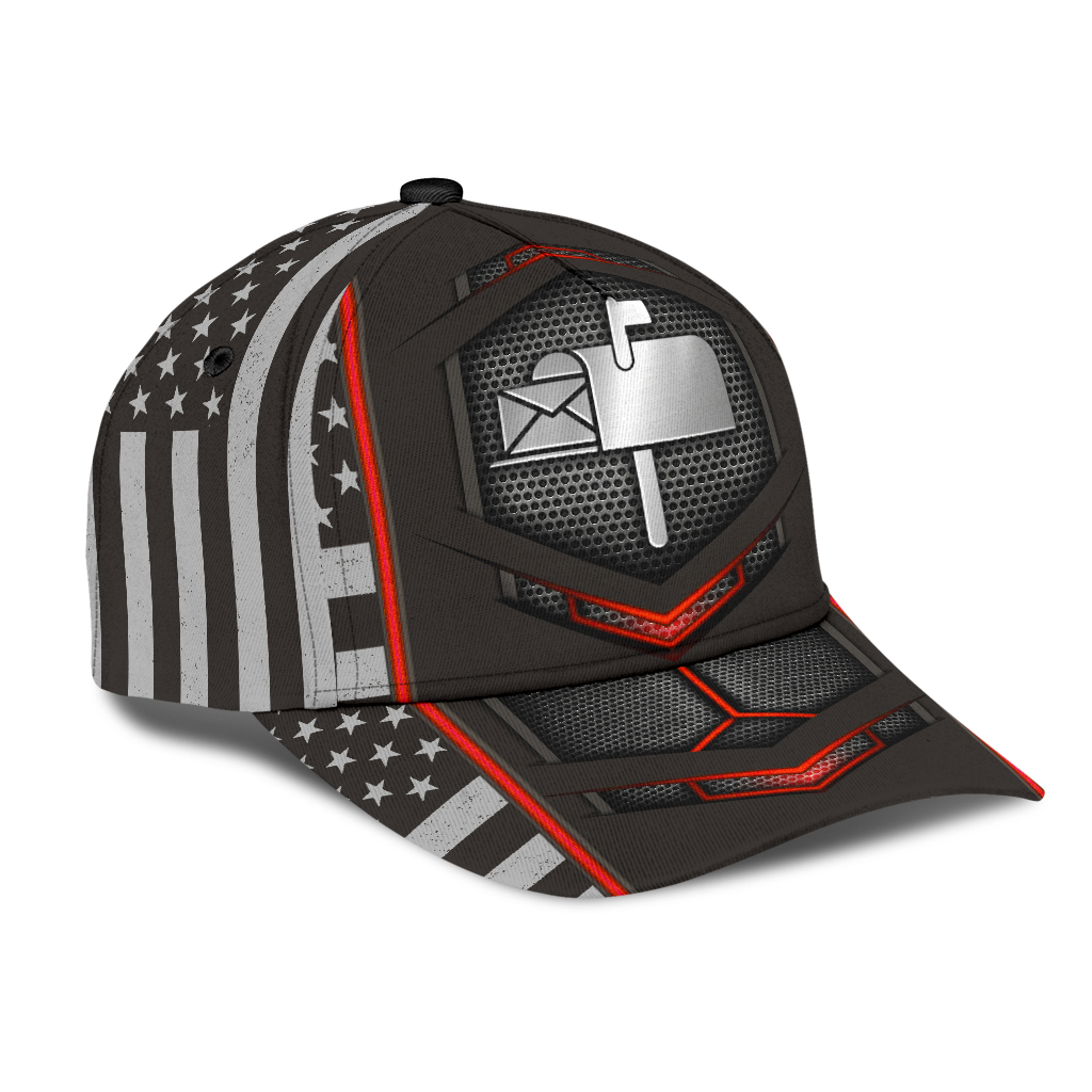 Postal Worker Metal Abstract Classic Cap Hat - The Happy Wood