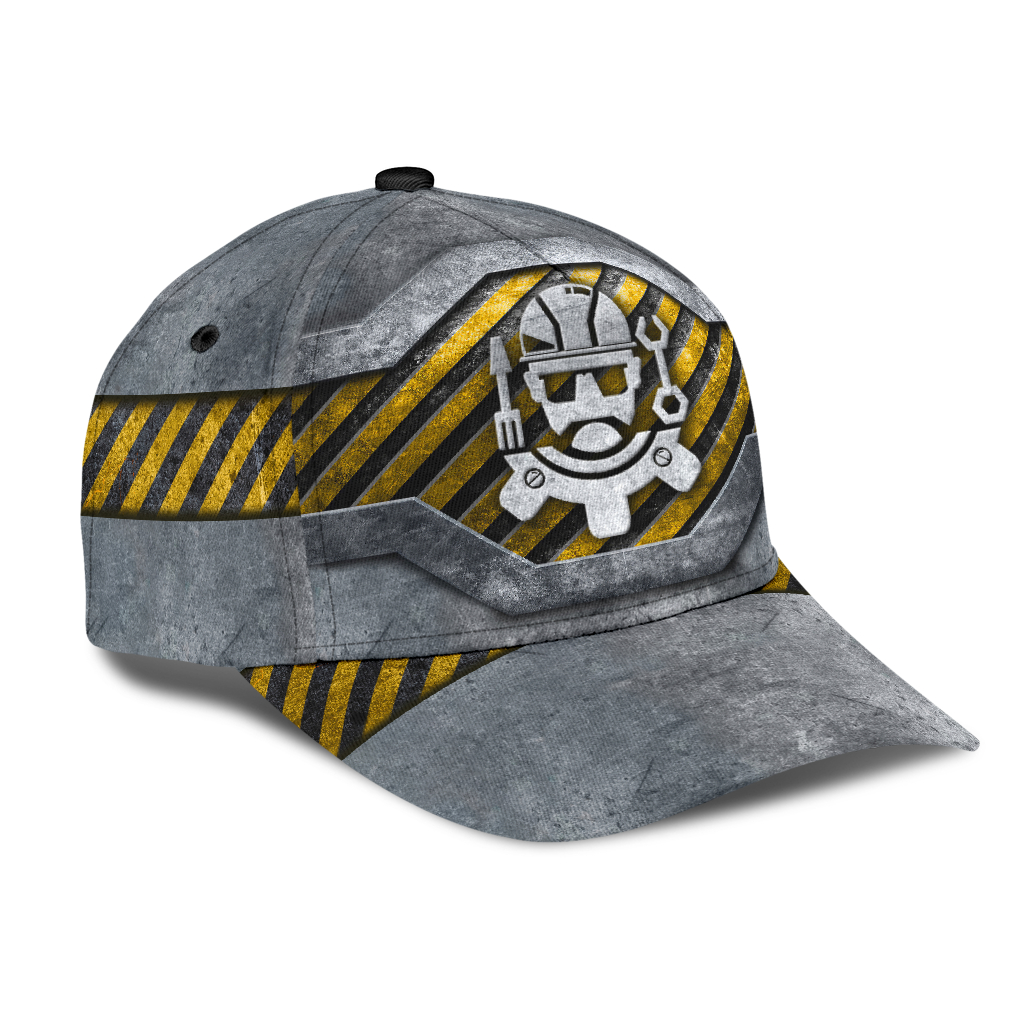 Engineer Wallpaper Metal Classic Cap Hat - The Happy Wood