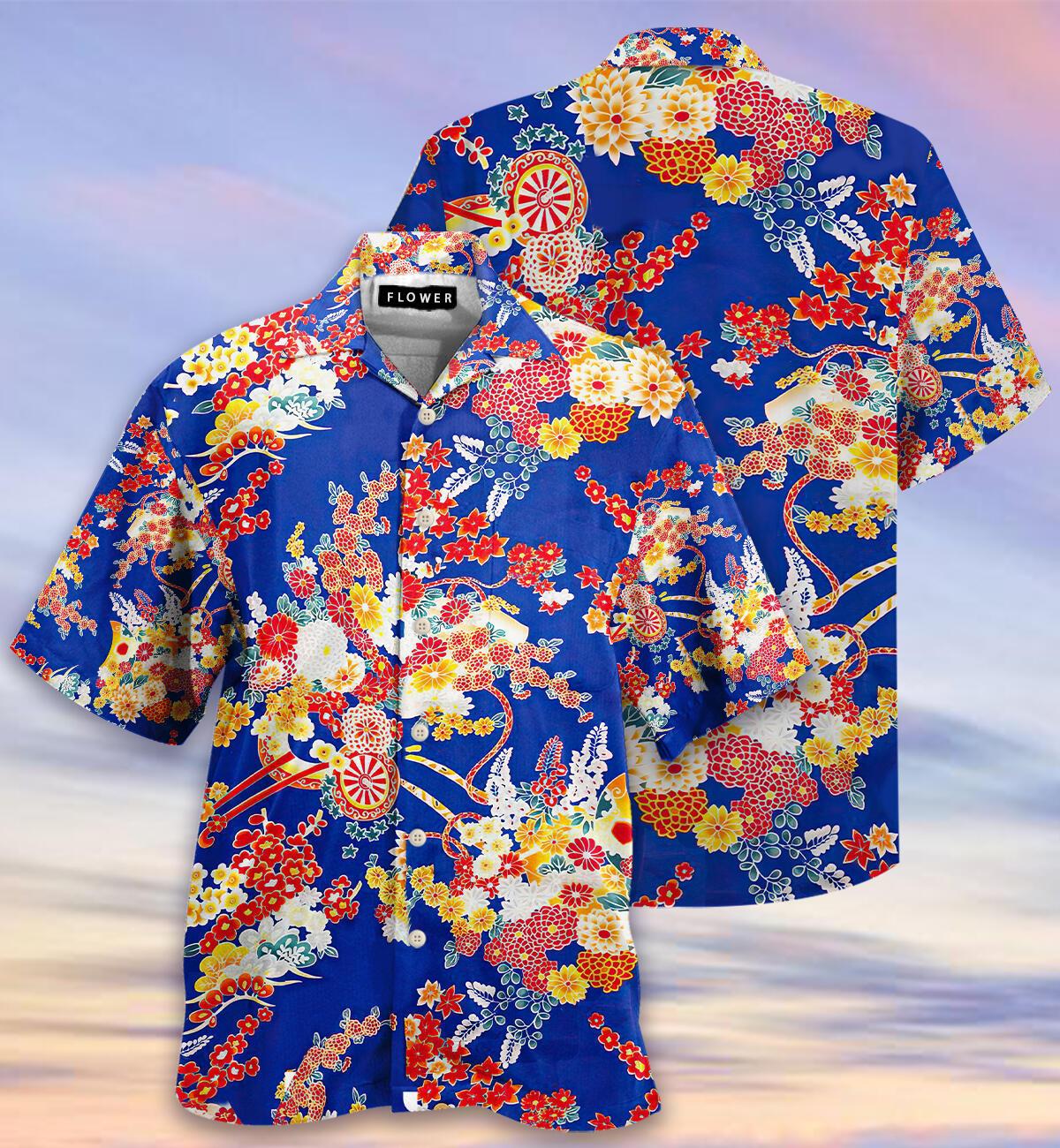 Flower 3D Hawaiian Hawaii Shirt - The Happy Wood