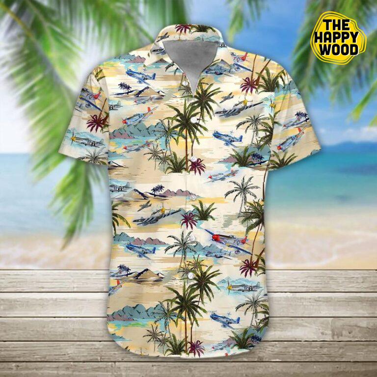 Aircraft 3D Hawaiian Shirt Hawaii Beach Retro - The Happy Wood
