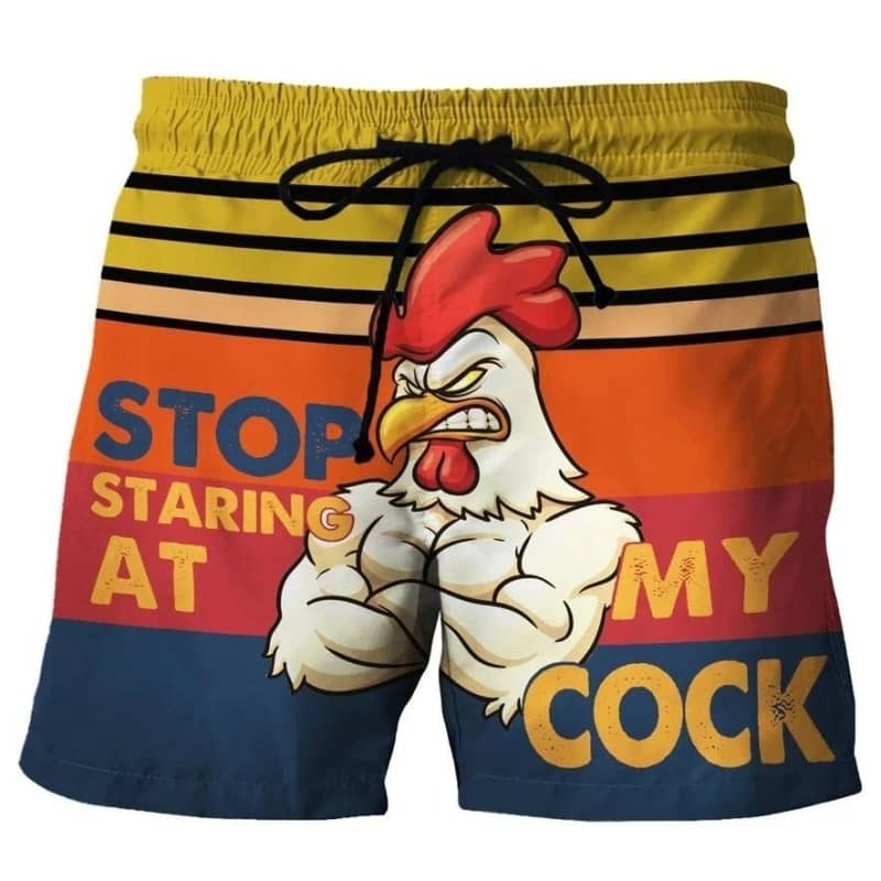 Stop Staring at My Cock Beach Shorts for Kids Swim Trunks Swim Shorts 