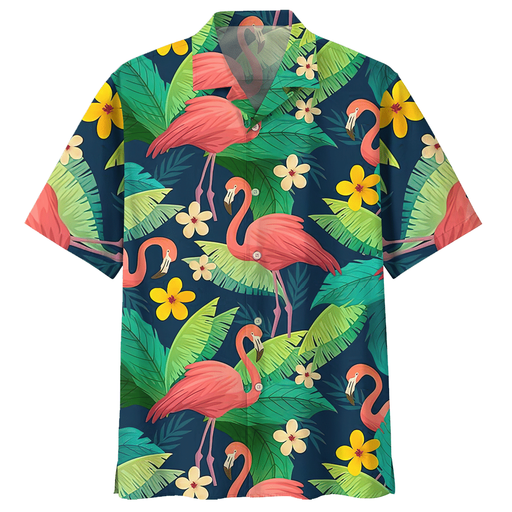 Flamingo Hawaiian Shirt - The Happy Wood
