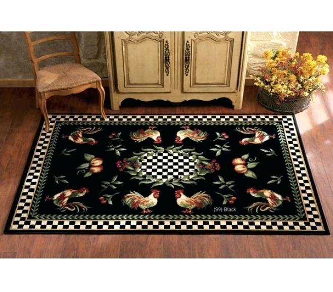Rooster Chicken Area Rectangle Carpet Rug - The Happy Wood