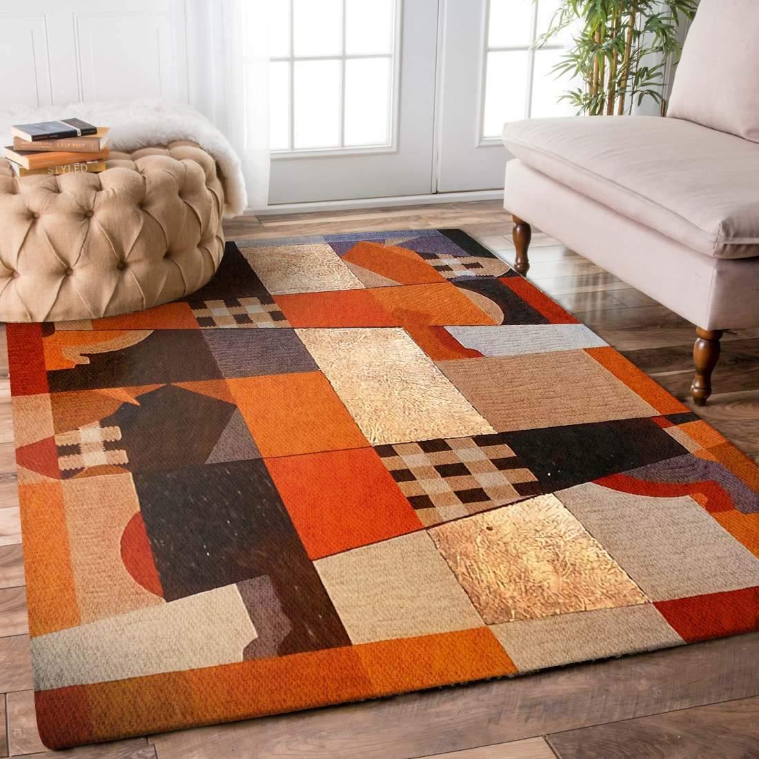 Dachshund Insert Red Rectangle Carpet Rug - The Happy Wood