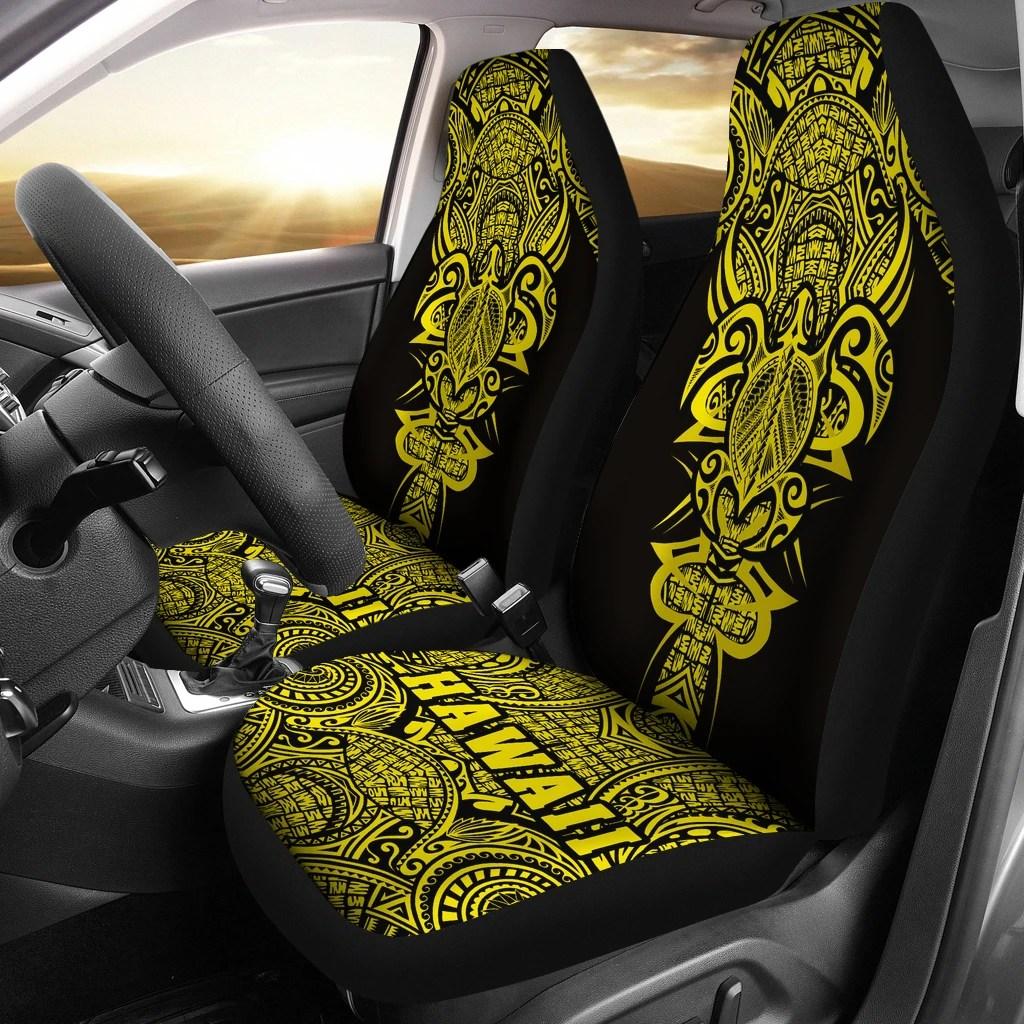 Hawaii Turtle Polynesian Yellow Color Car Seat Cover - Universal Fit ...